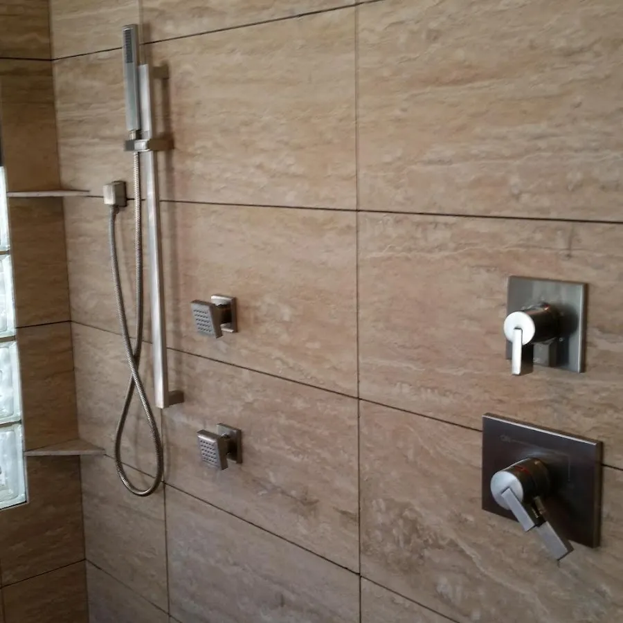 Shower fixture installation for Water Heater Replacement in St. Paul